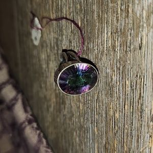 New Sterling Silver Mystic topaz ring Size 8